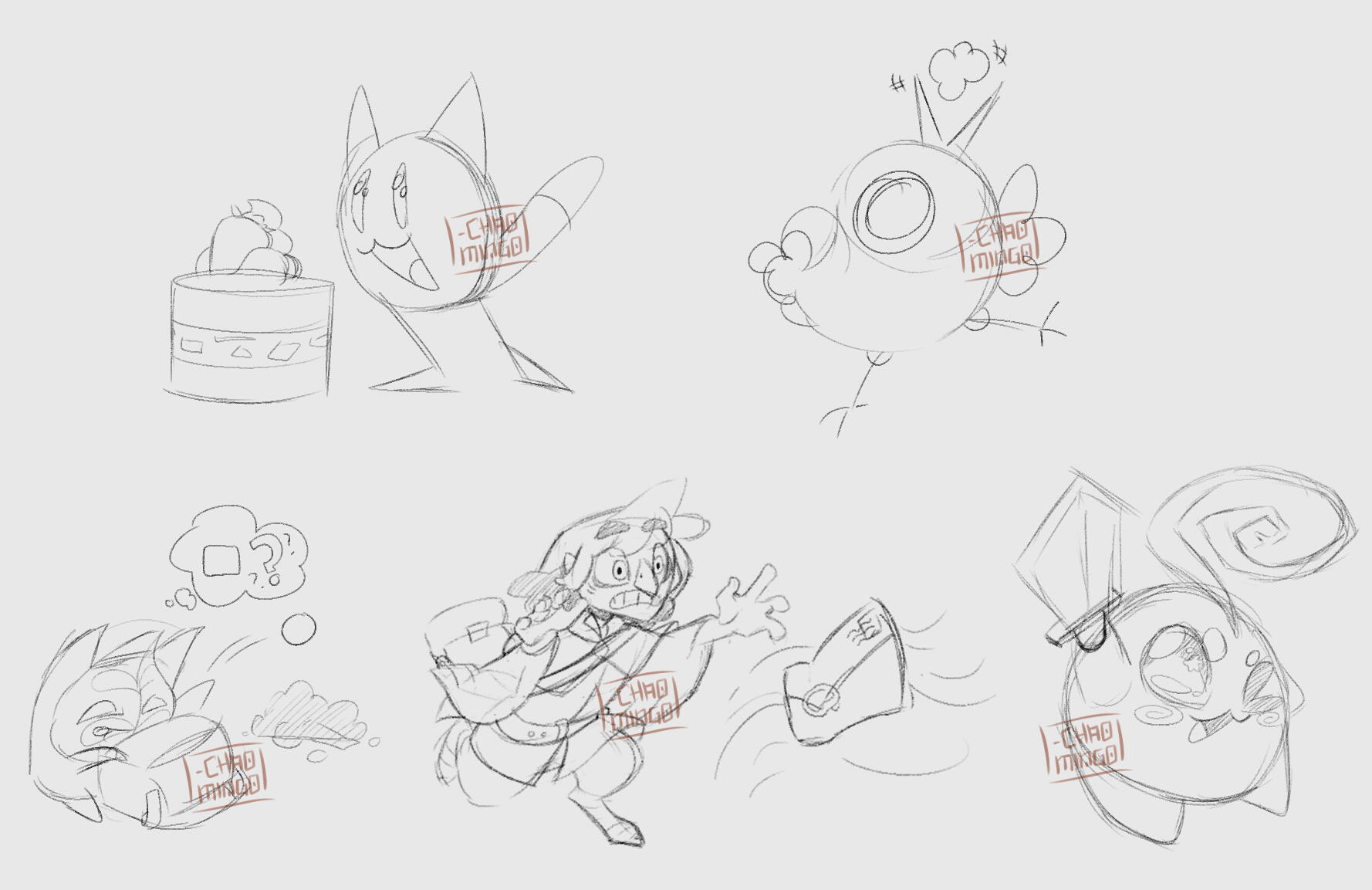 "Final Mass Attack, Doodle Page for Various Creators" - Artfight 2023